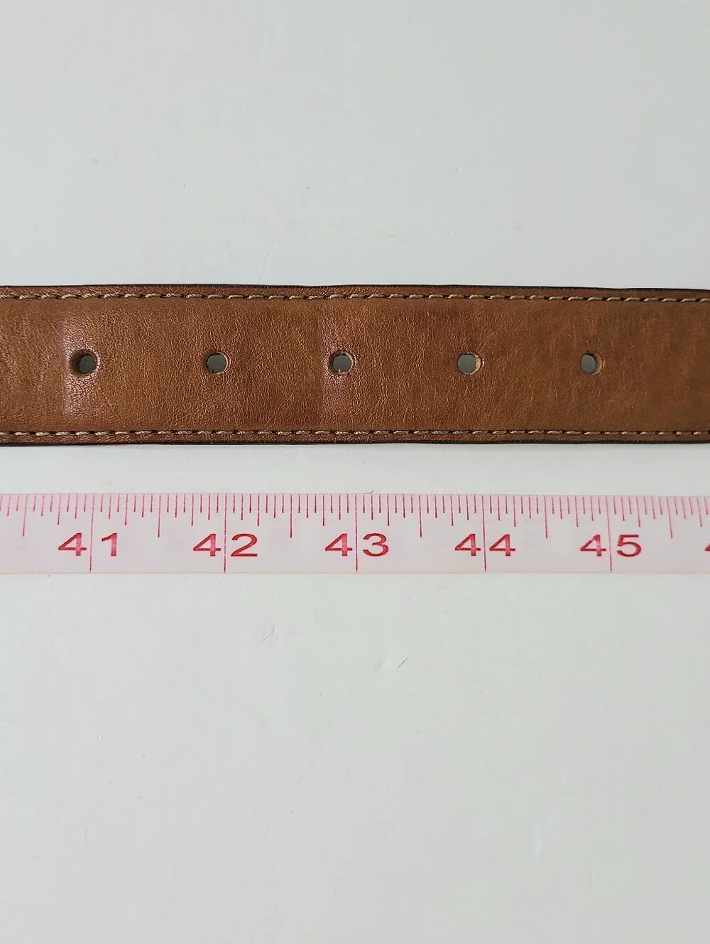 Joseph Abboud Handcrafted Leather-Wrapped Buckle Italian Leather Belt